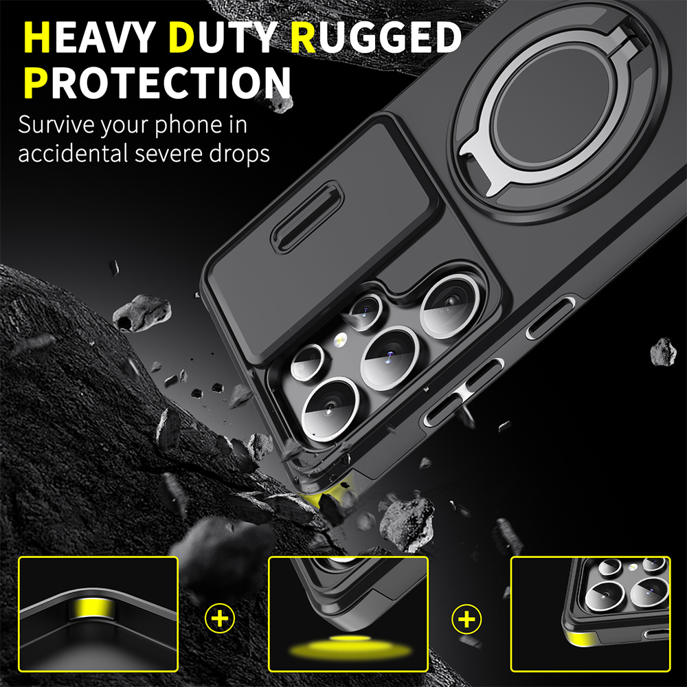 Magnetic Ring Stand Phone Case - Case Fans recension och pris