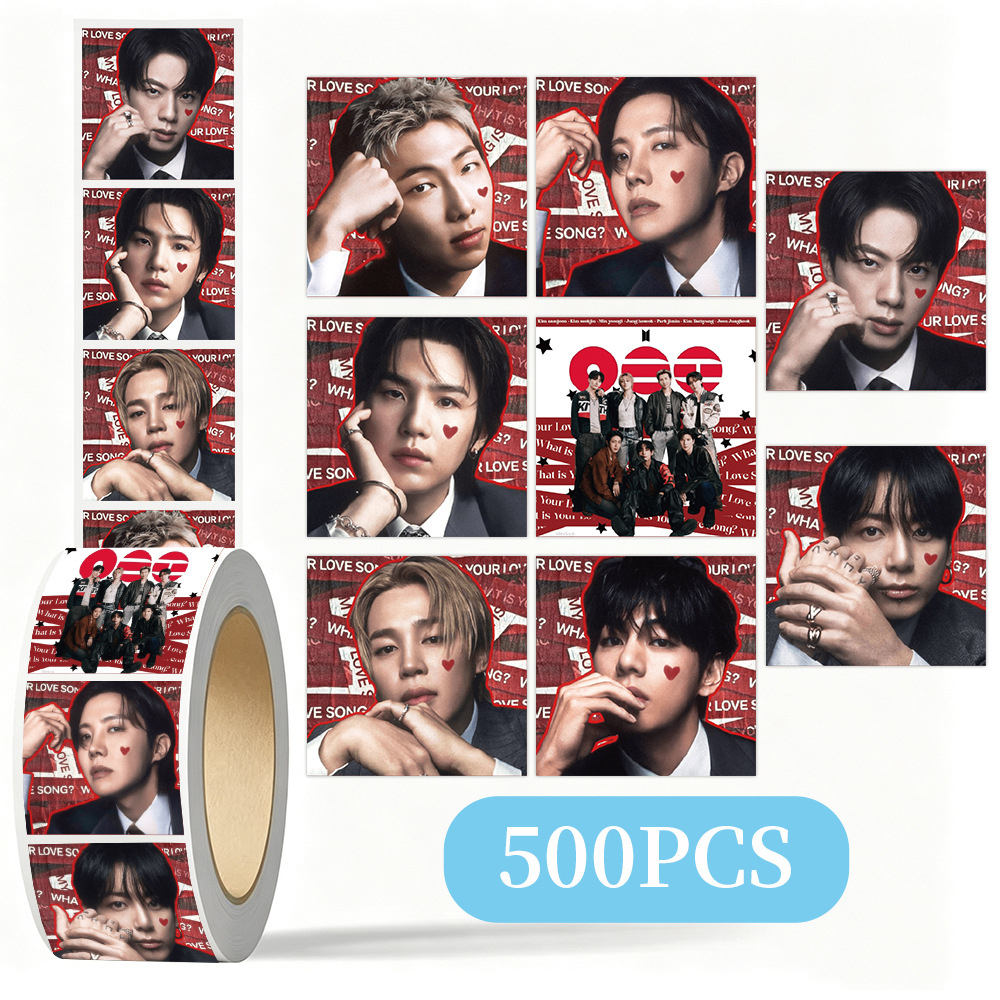 K-pop BTS Roll Stickers 500Pcs - Case Fans recension och pris